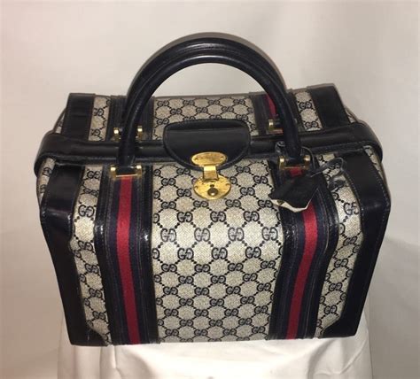 gucci train case vintage|vintage Gucci train bag.